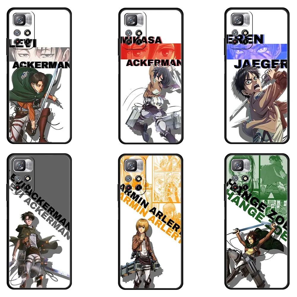 

for Xiaomi poco x3 pro x3nfc pocox3pro Case mi 12 12pro 12x 11 lite 11t Funda 11ultra 9t 10t m3 m4 f1 f3 Coque Ackerman Levi