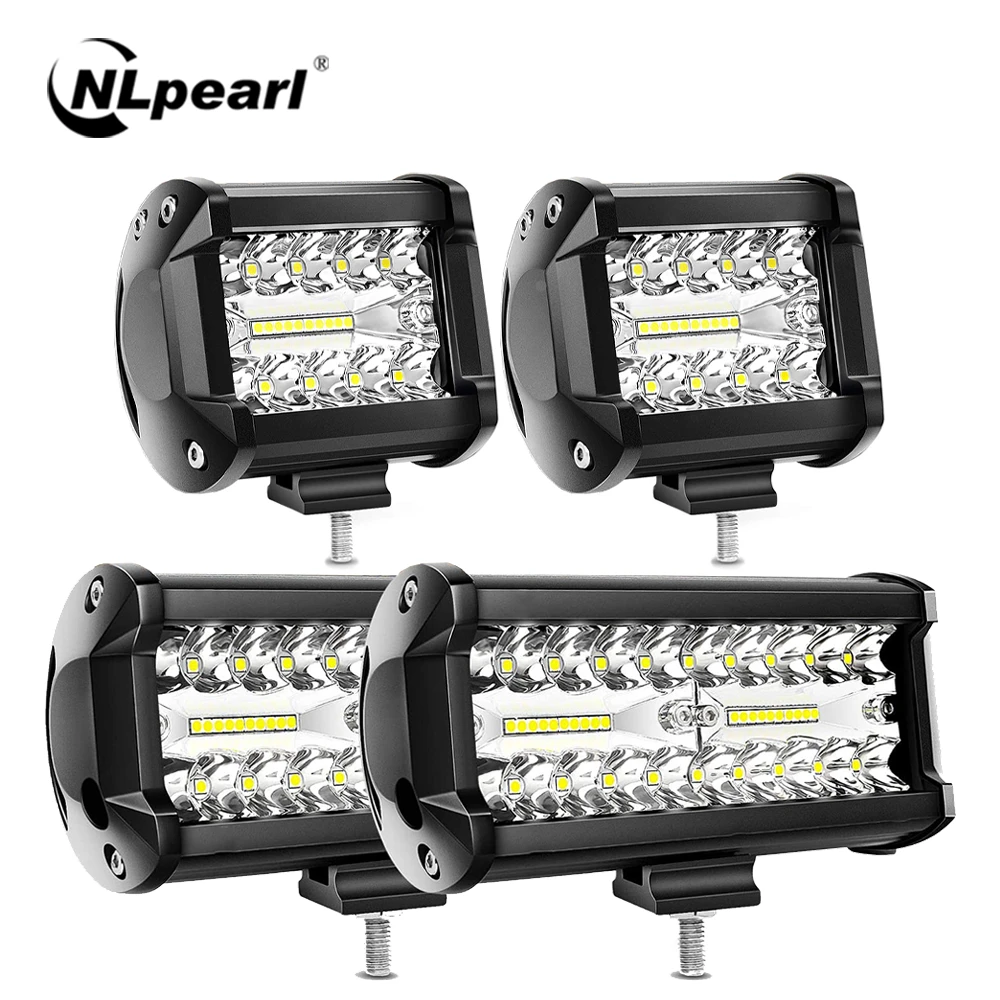 

NLpearl 12V 24V LED Light Bar Spot Flood Beam Offroad 4X4 Car Driving Work Light for Truck Boat 4WD ATV UAZ Barra Led Headlights