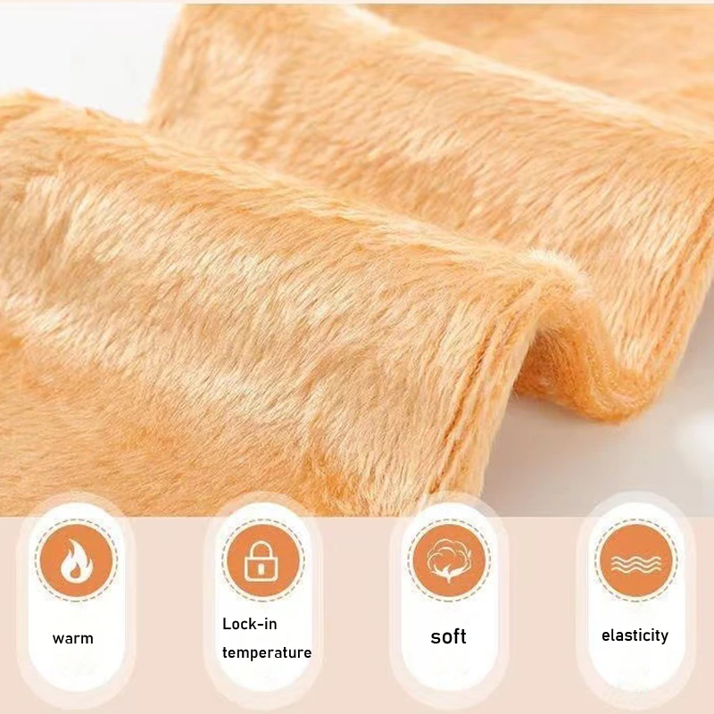 1/5pairs Women Winter Warm Thicken Thermal Socks Soft Casual Solid Sock Fashion Wool Cashmere Home Snow Boots Floor Sock