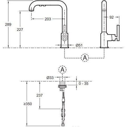 Смеситель для кухни Jacob Delafon Purist 7505d-cp |