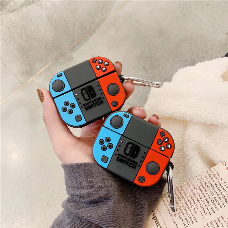 

New 3D Cartoon For AirPods 1 2 3 Cute Nintendo Switch Gamepad Earphone Case one Headset Cover For Air Pods Pro Silicone Shell