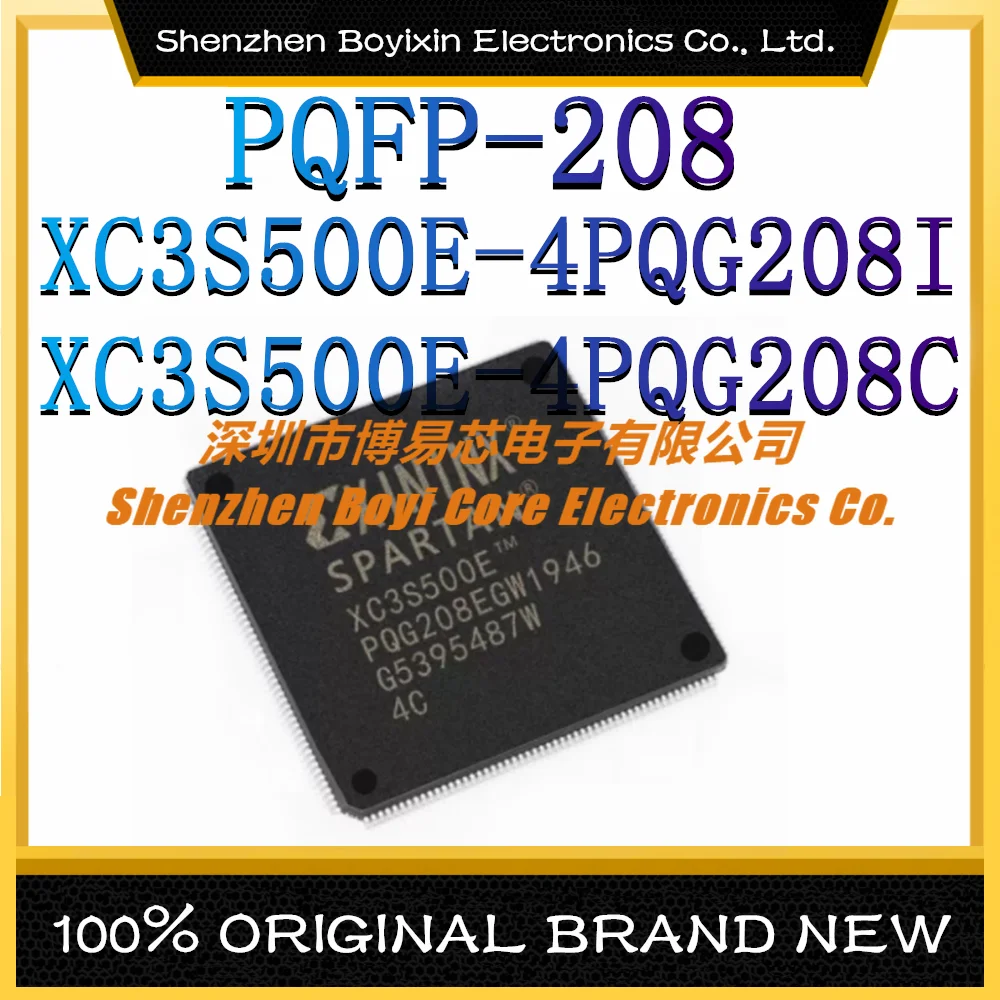 

XC3S500E-4PQG208I XC3S500E-4PQG208C Package: PQFP-208 Programmable Logic Device (CPLD/FPGA) IC X Chip
