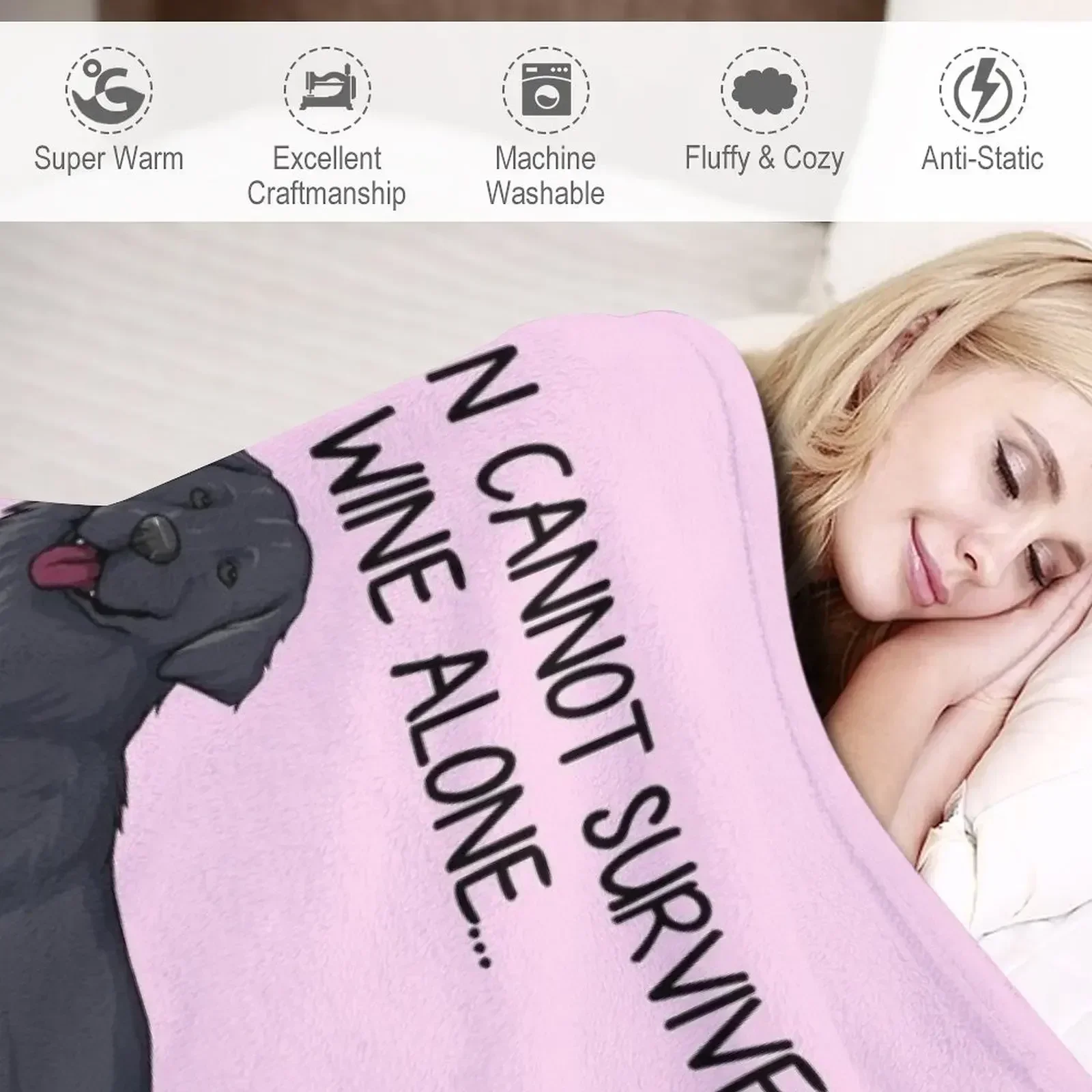 Ретривер и вино с плоским покрытием забавный подарок для собаки мамы модное