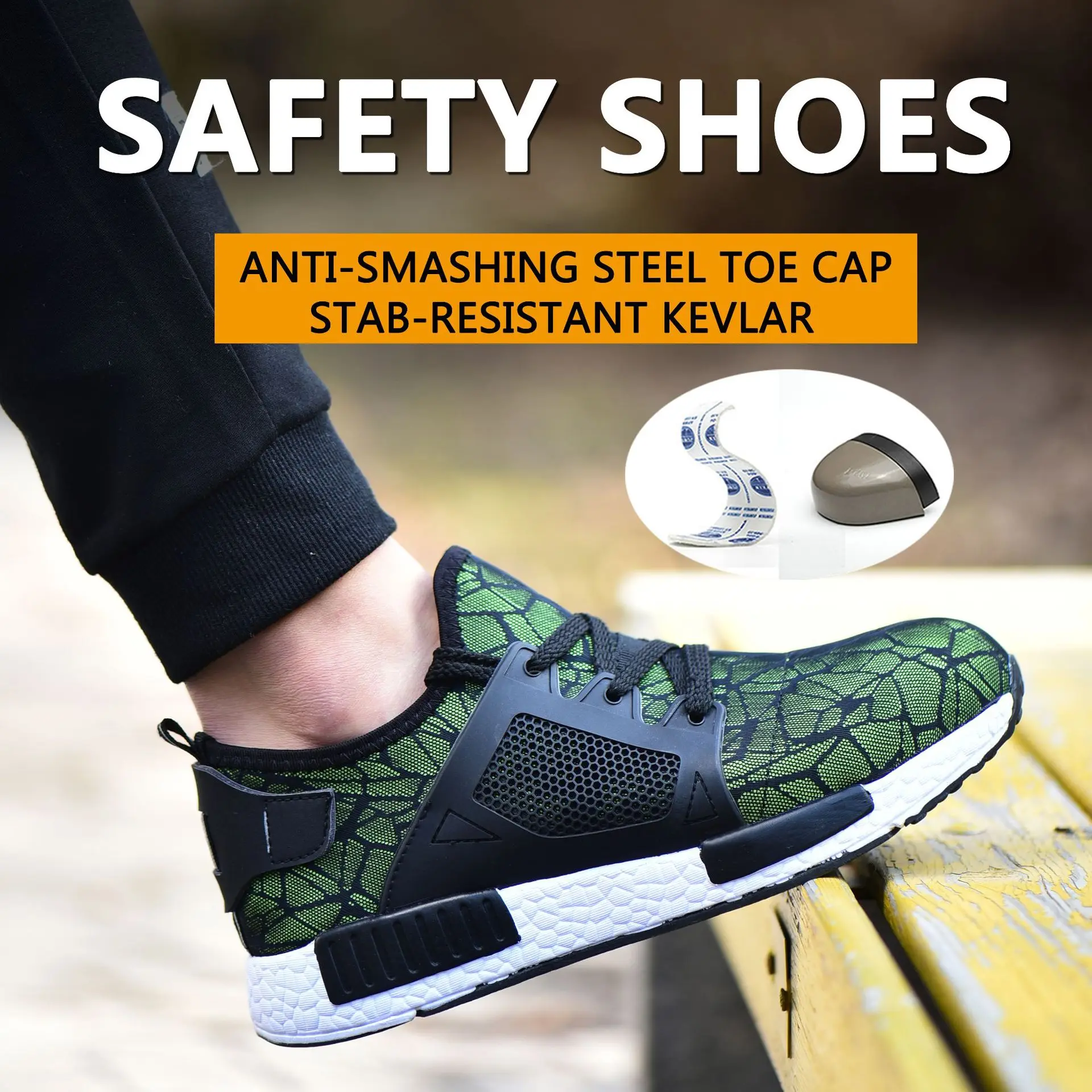 

Safety Shoes Men New Steel Toe Men's Work Shoes Puncture Proof Work Sneaker Male Protective Footwear Work Man Boots Safety Boots