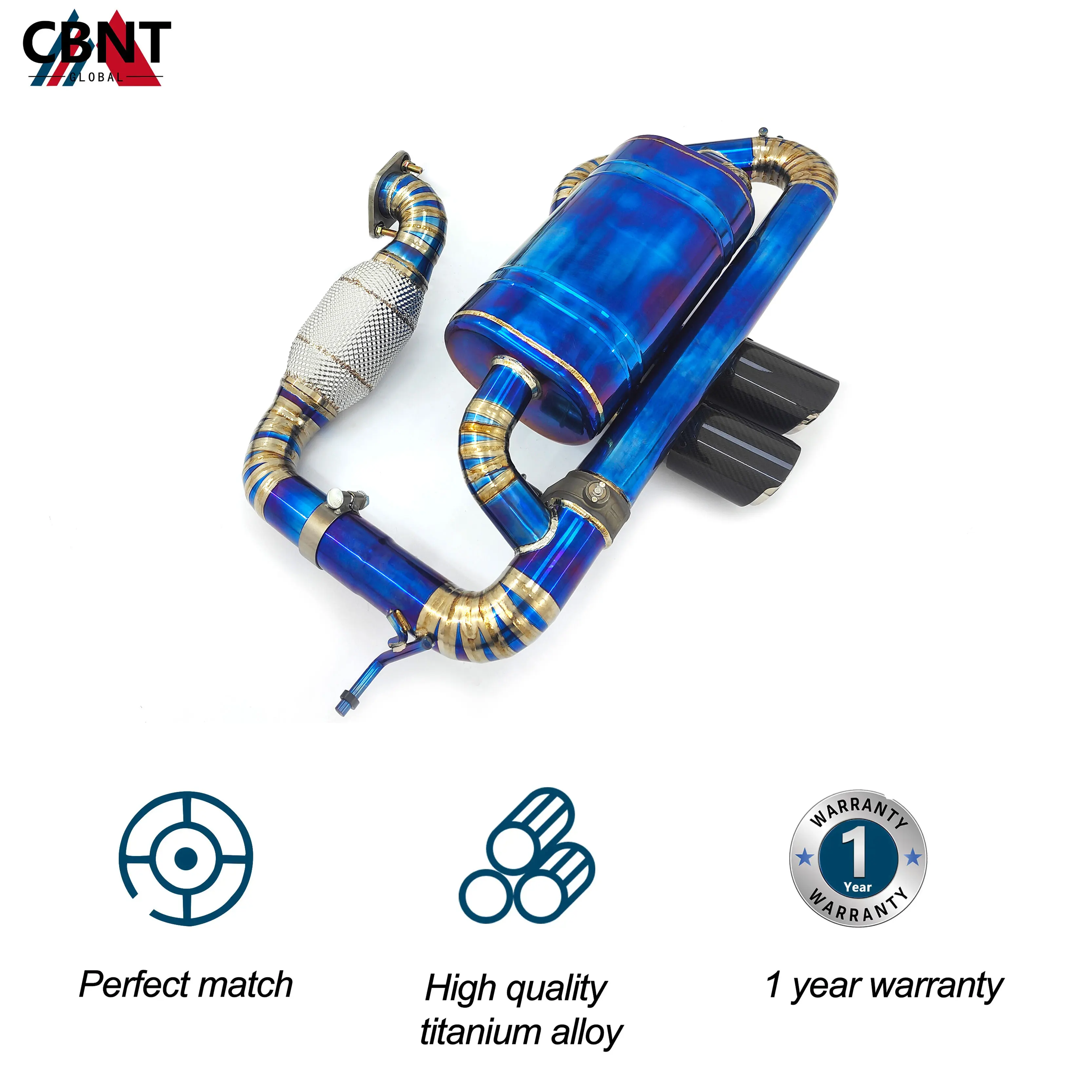 Выхлопная система CBNT для Lotus Evora S л с каталитическим конвертером