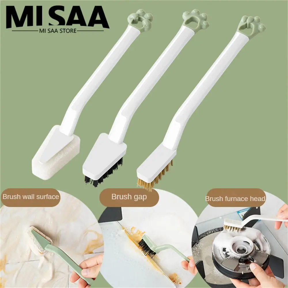 Multi-functional Polished Detail Metal Brush Pp Brush Cleaning Accessories Cute Shape 3-piece Mini Copper Wire Brush Cleaning