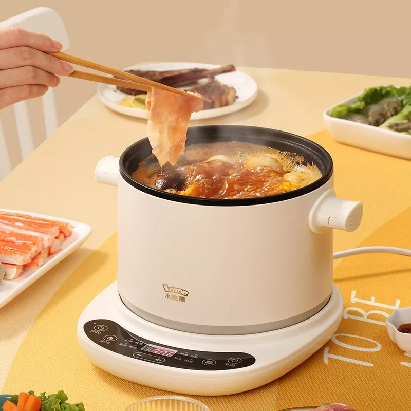 

Electric Cooker Household Cooking Dormitory Non-stick Multi-function Soup Stew Porridge Noodle Pot Rice Cooker with Steamer