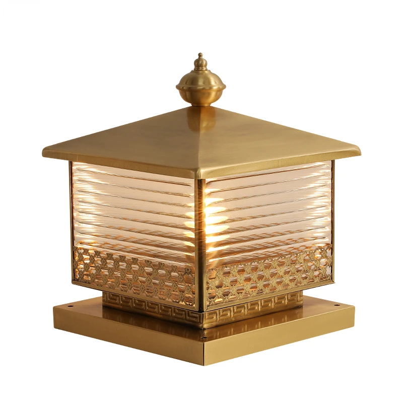 

pure copper outdoor waterproof column lamp