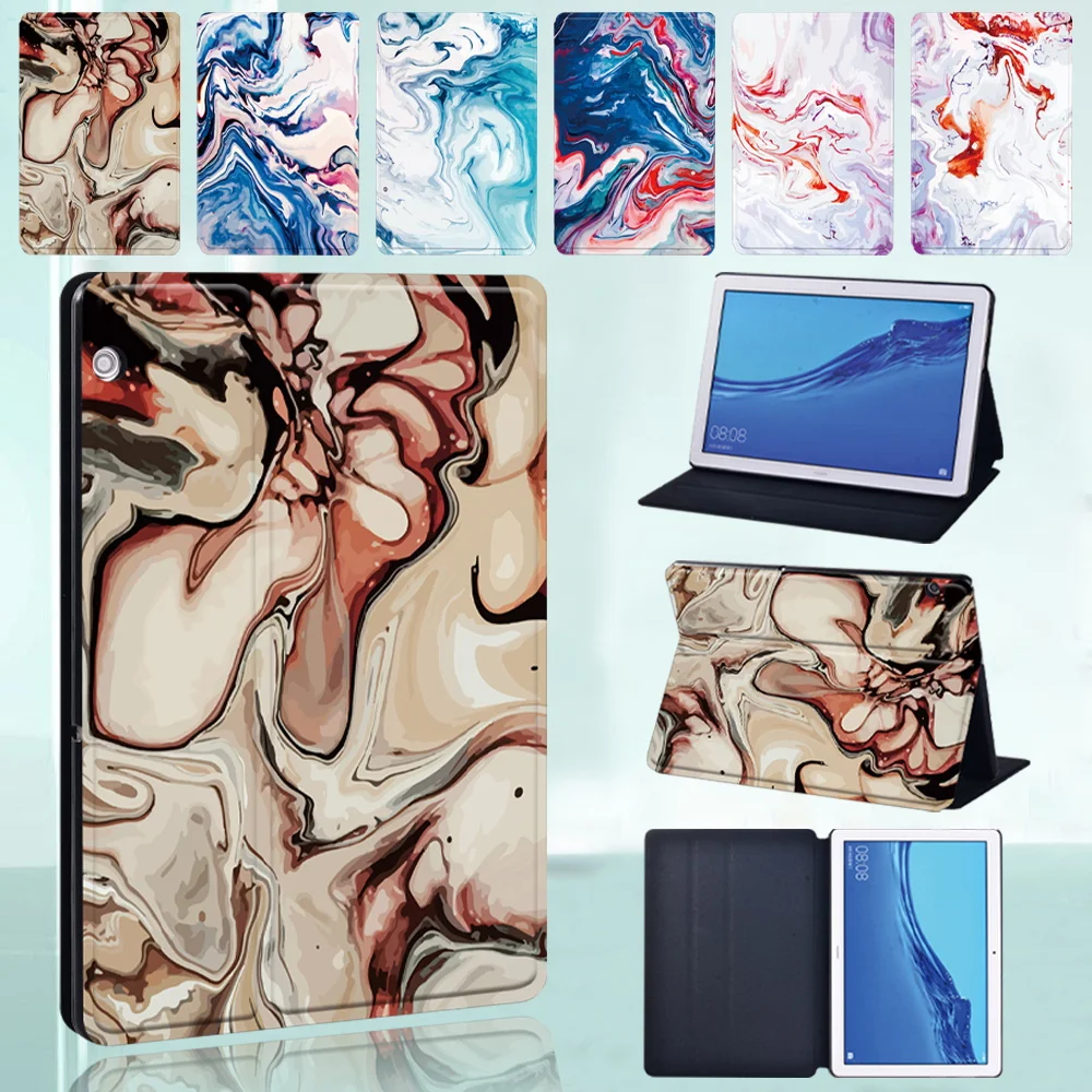 

Модный кожаный чехол для планшета Huawei MediaPad T3 8 "/M5 10,8"/M5 Lite 10,1 "/M5 Lite 8/T3 10 9,6"/T5 10 10,1"