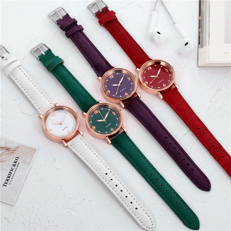 New Luminescence Watch Women's Leather Strap Casual Fashion Trend Women's Watch Gifts To Friends And Wives