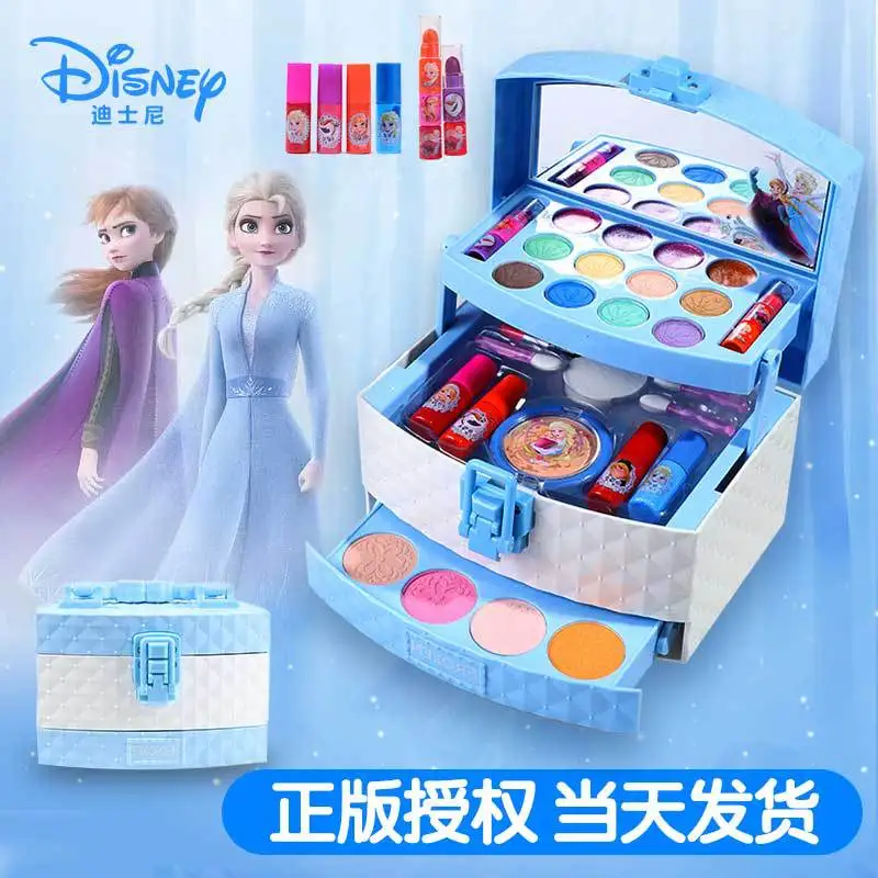 Disney Kids frozen Cosmetics Princess Frozen Suitcase Girls Toys Birthday Gift D22726B