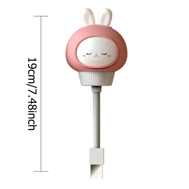 

USB Lamp Dimmable Night Light Cute Children Night Lamp Rabbit Bear with Remote Control for Kids Reading Lights Bedside Light