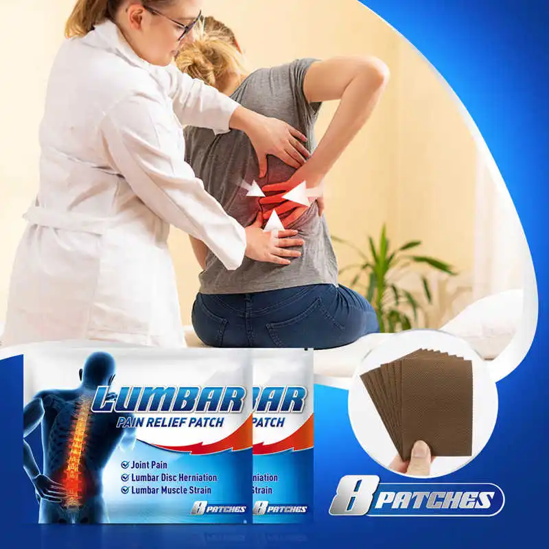 

40Pcs Lumbar Pain Relief Patch Lower Back Muscle Strain Soreness Relief Patch for Office Worker