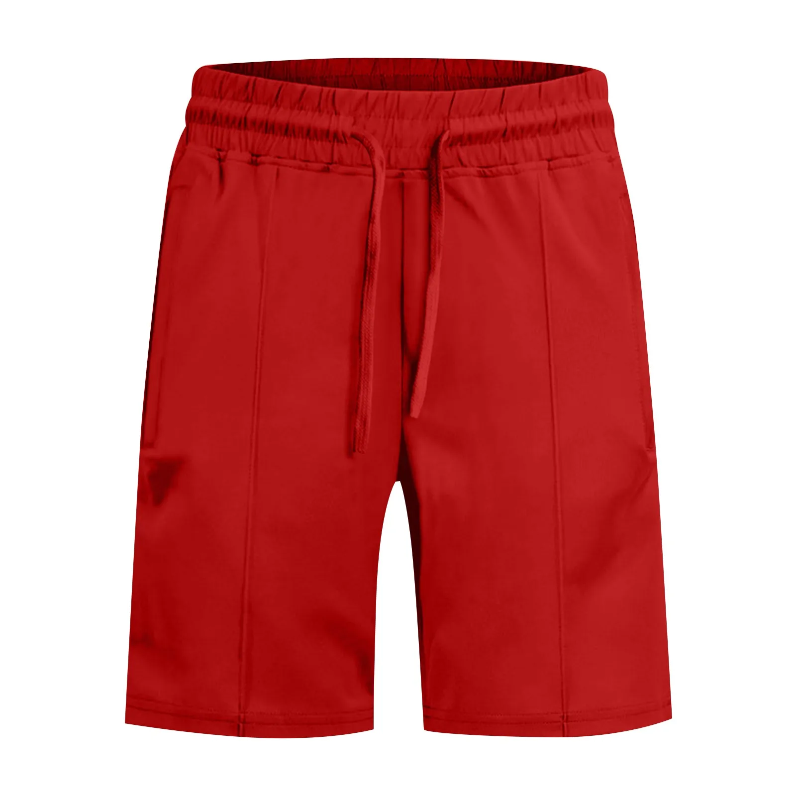 

Шорты мужские однотонные на шнуровке, Пляжные штаны, Повседневные Классические брифы с эластичным поясом, однотонные