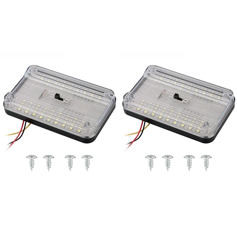 

2 шт., автомобильный внутренний светильник, 36 светодиодов, потолочный светильник для чтения