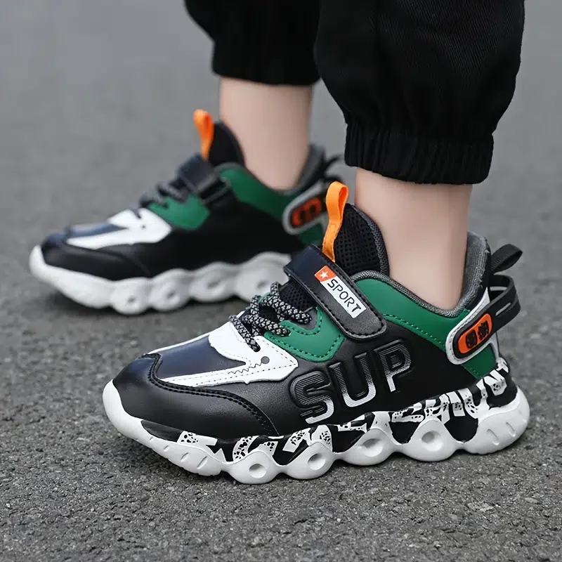 Children's Anti-skid Warm Running Shoes Soft Soled Sneakers Winter New