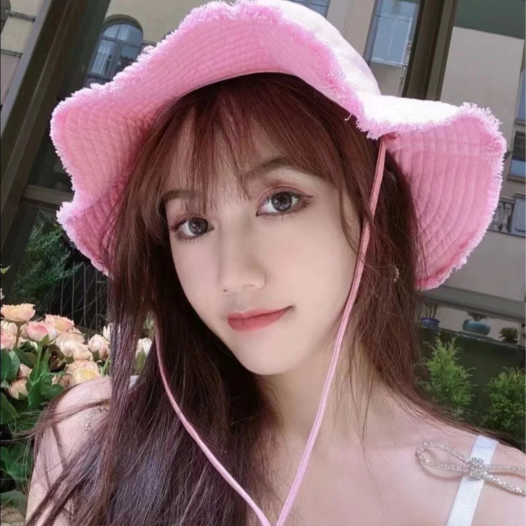 

Fashion Luxury Design Panama Hat Fashion Solid Color Women's Folding Hat Bucket Hat High Quality Cotton Fisherman Hat Sun Hats