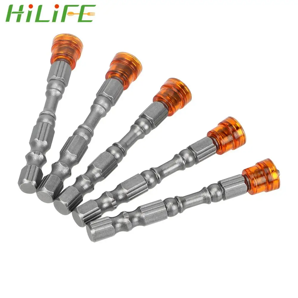 

HILIFE Phillips Electronic Screwdriver Electric Drill Bit Set PH2 Anti-Slip with Magnetic Ring Hand Tools Single Head 5pcs/set