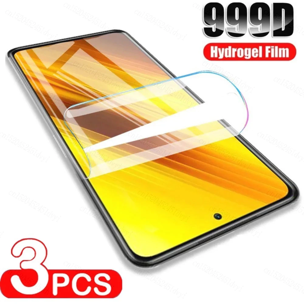 

3PCS Hydrogel Film Screen Protector For Xiaomi Poco F5 X5 X4 Pro 13 12 12T Pro Redmi Note 12 11 4G 5G Pro Screen Protector Film