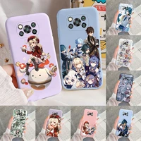 genshin impact anime case for poco x3 pocox3 pro x 3 nfc fashion phone cover soft bumper funda for xiaomi poco x3 pro x 3 nfc