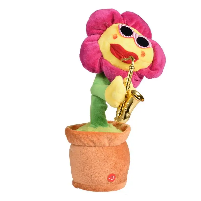 

Электрические игрушки, цветы для пения и танцев, саксофон, Подсолнух 80, музыка с подсветкой, сетка, Забавная детская игрушка знаменитости, подарки для девочек