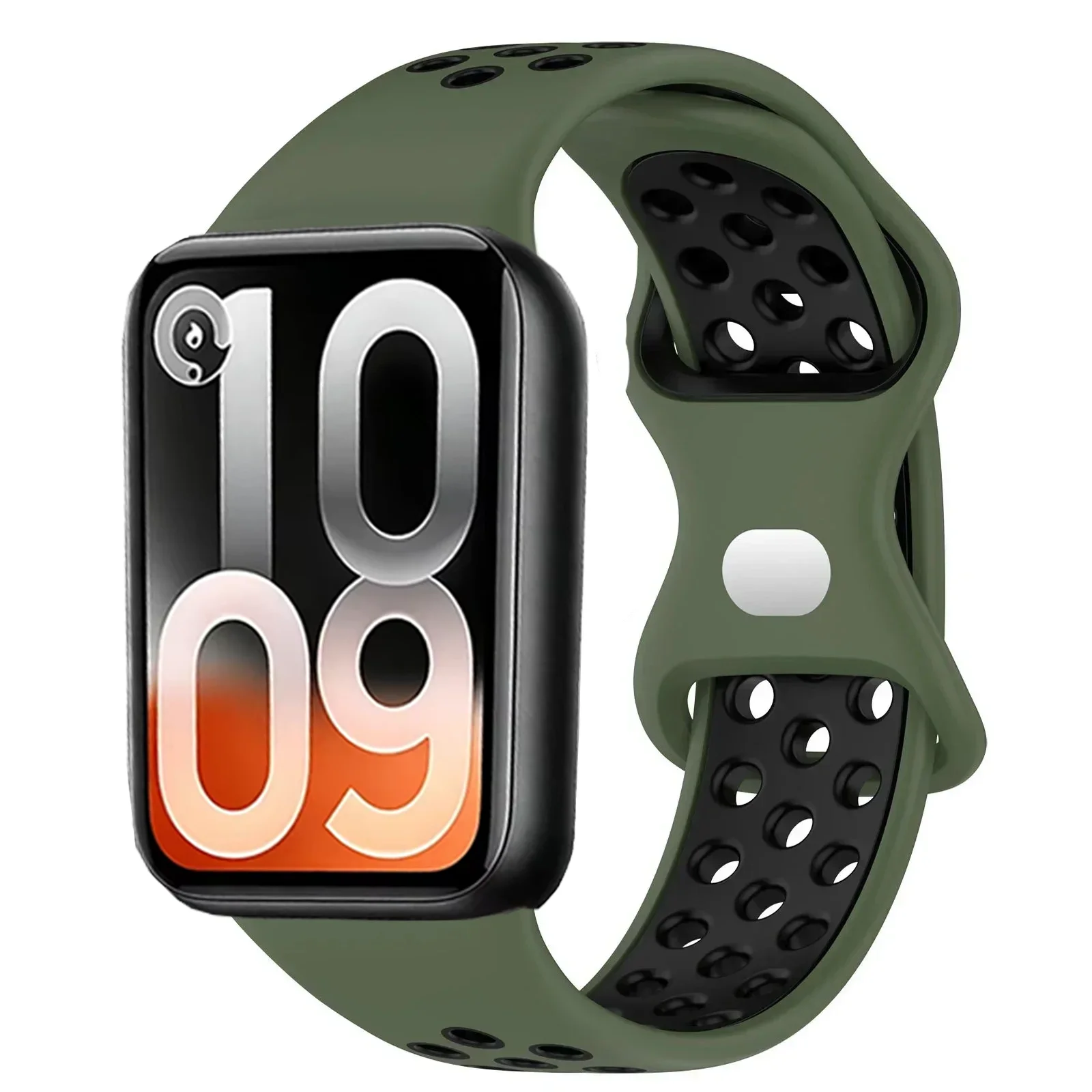 Фото Силиконовый ремешок для Xiaomi Mi Band 10 Pro, Mi Band 9 Pro, 8 Pro, двухцветный, мягкий, удобный браслет для Redmi Watch 6, 5, 4 №4