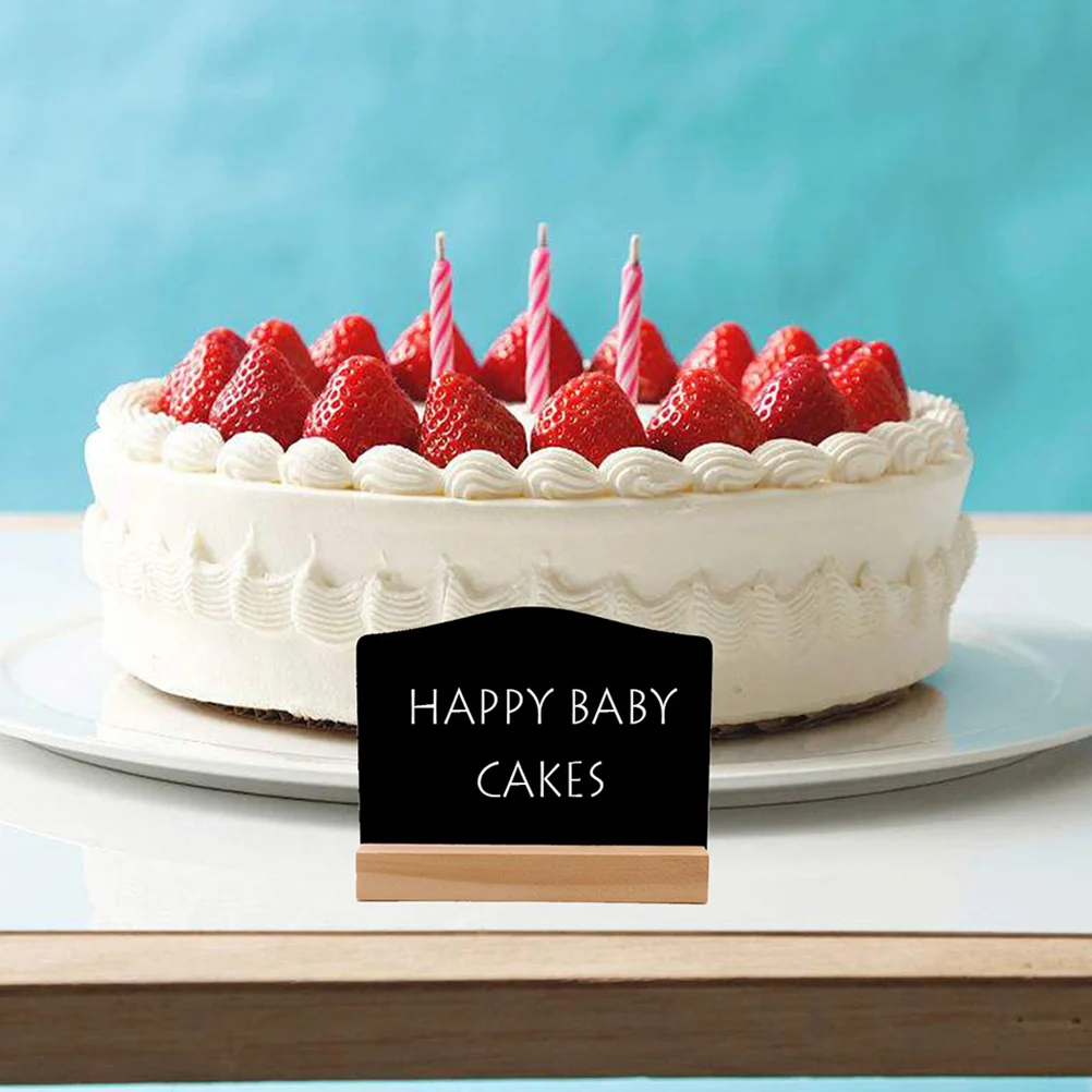 

8 Pcs Table Chalkboard Sign Small Erase Desktop Bar Message Mini Blackboard Signs Wooden