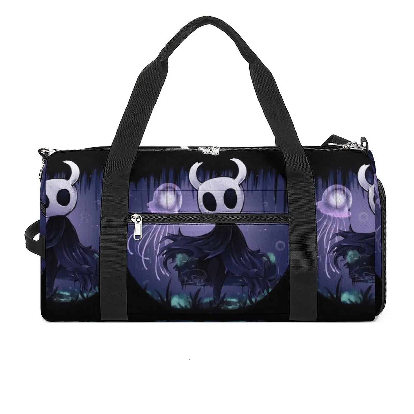 

Hollow Knight Sports Bags Adventure RPG Game Training Gym Bag with Shoes Cute Handbags Men's Pattern Waterproof Fitness Bag