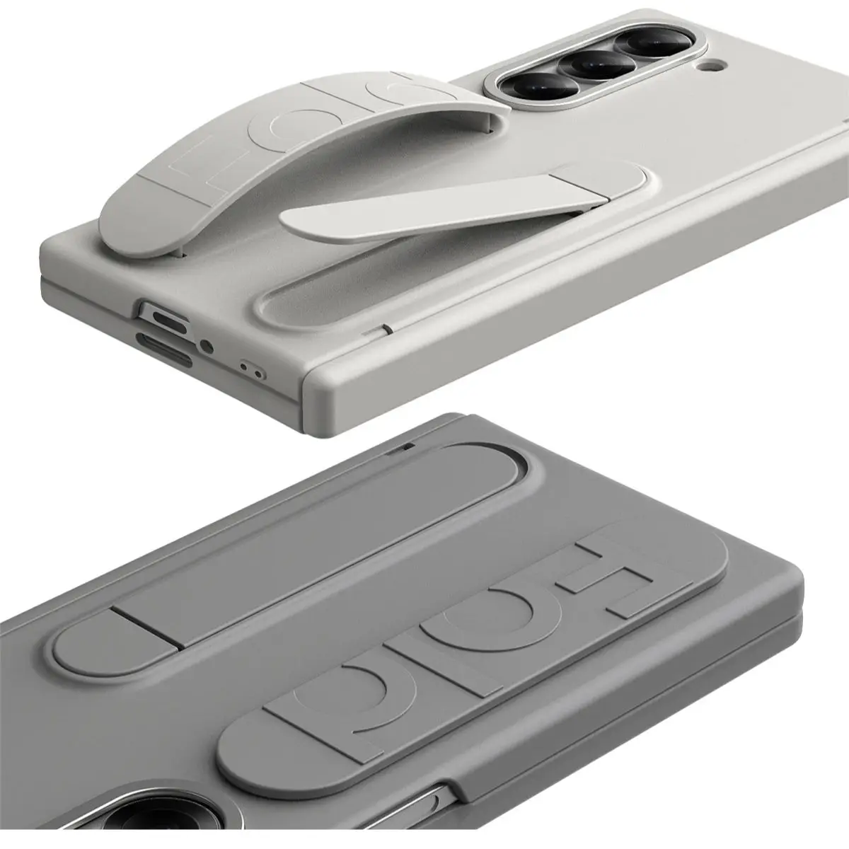 Матовый чехол с подставкой и ручкой для Samsung Galaxy Z Fold 6 5 4 3 ZFold6 откидная петля