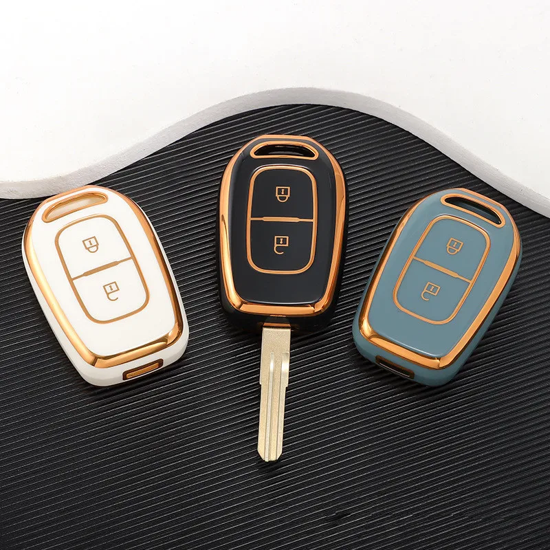 

2 Button TPU Car Remote Key Fob Cover Case For Renault Kwid Traffic Symbol for Dacia Sandero Logan Duster 2016 2017 2018 Shell