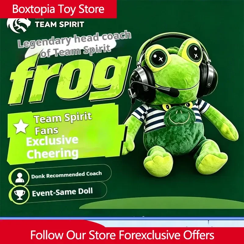 Фото Плюшевая игрушка-подушка «Коуч Джаб Джабич Донк» из серии «Team Spirit Frog», мягкая, коллекционная, для фанатов, успокаивающая игрушка для сна, подарок для дома и комнаты №2