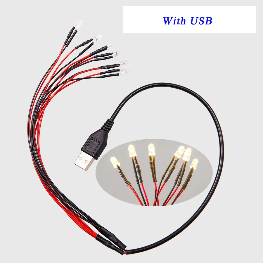 С USB светодиодными бусинами миниатюрный маленький ночник/лампа материалы