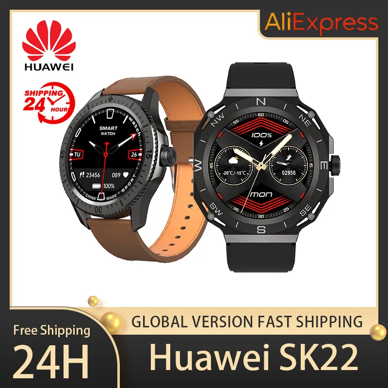 

Huawei SK22 Smart Watch Wireless Charging Bluetooth Call Health Rate Monitoring Waterproof Offline Payment Men Women Android IOS