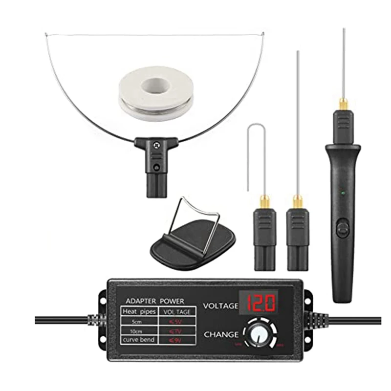 

Hot Foam Cutter, 4 In 1 Foam Cutter Set With 240V / 18W Digital Voltage Controller, For Polyethylene Carving US Plug