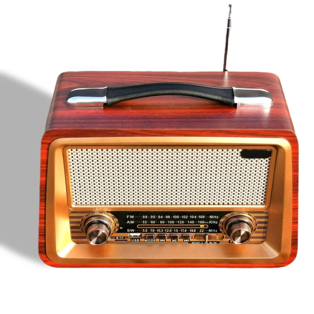 

Портативное беспроводное радио в стиле ретро, Классический кантри-звук, настольный Bluetooth-совместимый динамик, MP3, для дома, кухни, разъем AU