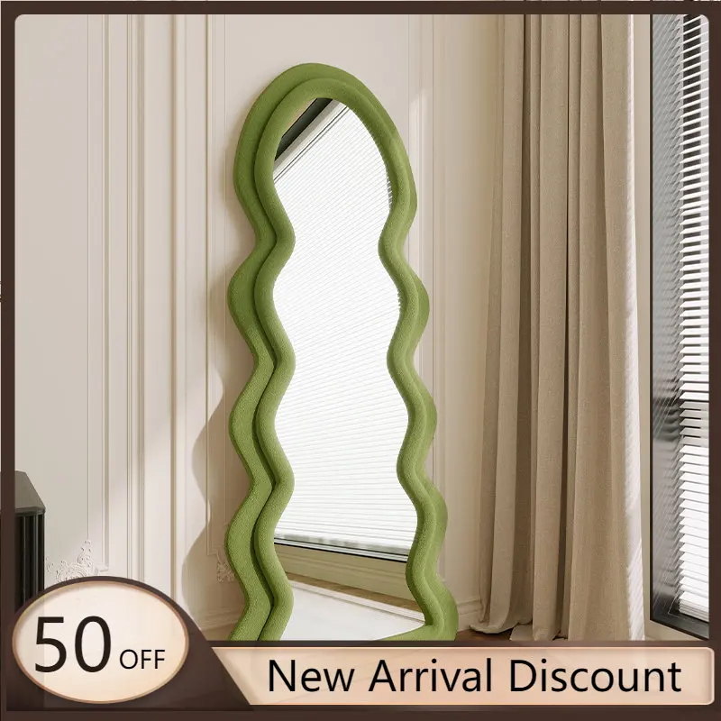 

Дизайнерское зеркало, полноразмерное волнисветильник зеркало для макияжа, качественное зеркало для сна, украшение для спальни