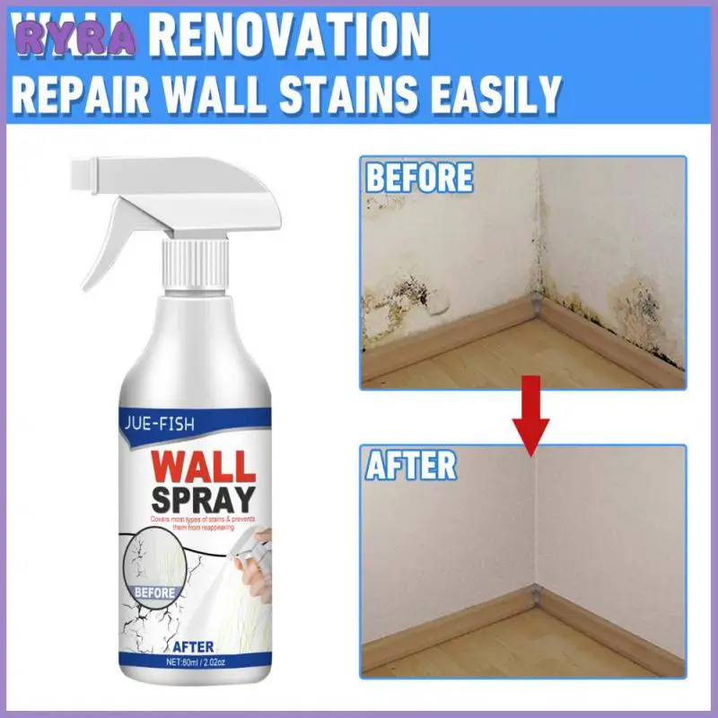 

60ml Interior Refurbishment Paint Wall Renovation Household Mold Proof Cleaner Cleaning Spray Wall Paint Remover Spray