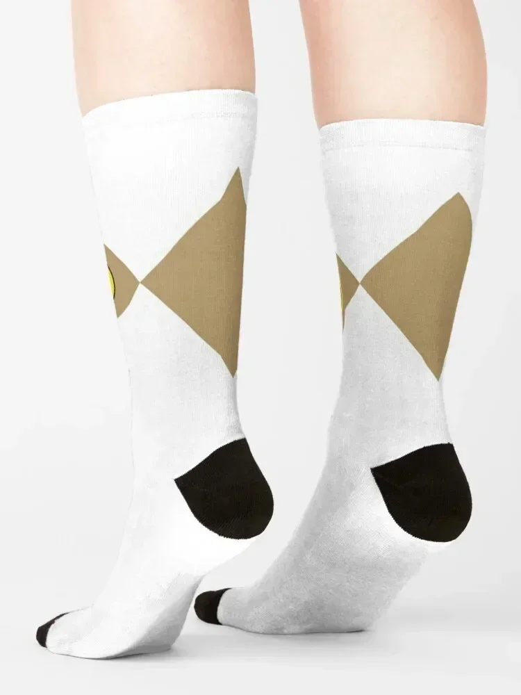 MMPR White Ranger With Coin Носки на заказ для женщин и мужчин