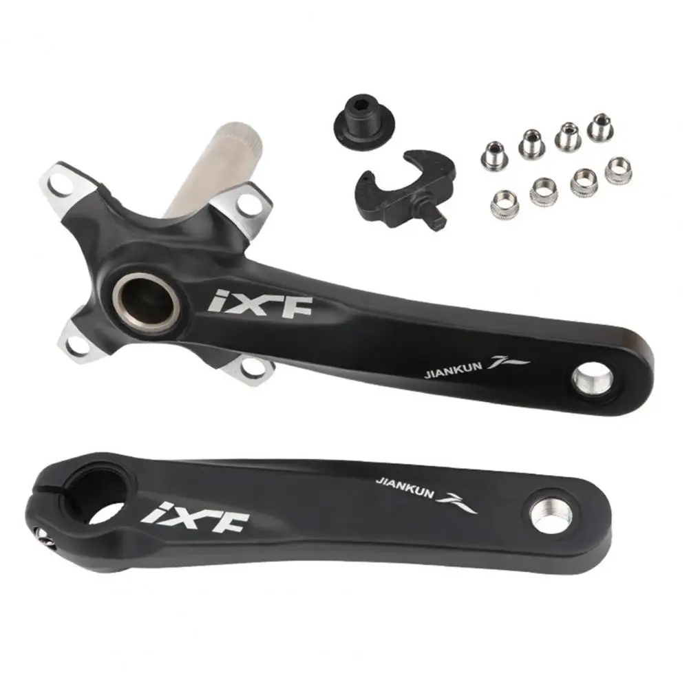

1 Set Bike Crank Hollow Out Integrated Stable Lightweight Aluminium Alloy Impact Resistant MTB Crank Bike Accessory