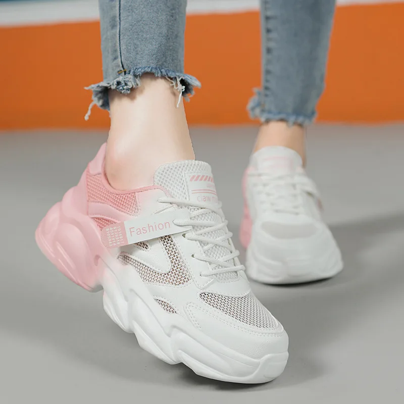 

2022 Summer Casual New Women's Shoes Outdoor Lightweight Breathable Sports Women's Shoes All-match Shock-absorbing Running Shoes