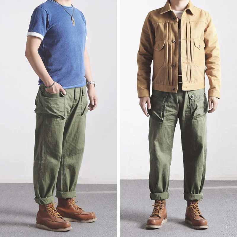 

Доставка, быстрая 2 мировая война США военный Стиль USMC HBT P44 брюки мужские хлопковые винтажные узкие и прямые облегающие повседневные брюки