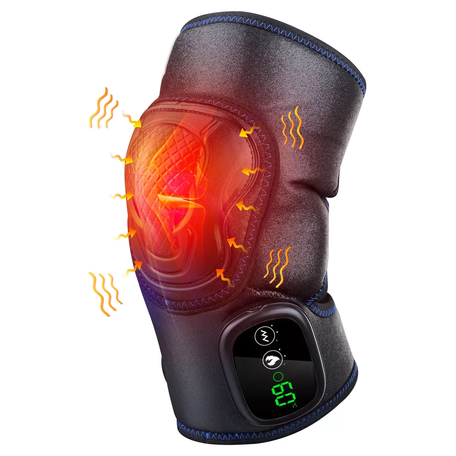 

Heat Therapy Knee Massager Relieve Arthritis Pain Vibration Legs Joint Brace Support High Frequency Foot Leg Massage Relaxation