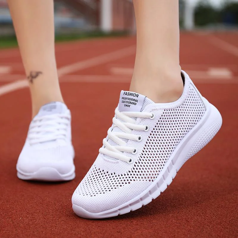 

Sneakers Women Fashion Lace Up Sneakers For Women Walking Women's Sneakers Breathable Soft Female Footwear Zapatillas Mujer