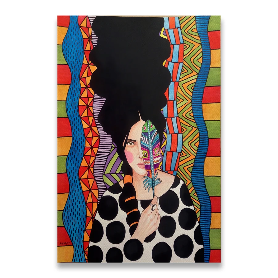 

Живопись на холсте AliPaint "Винтажная абстрактная девушка"