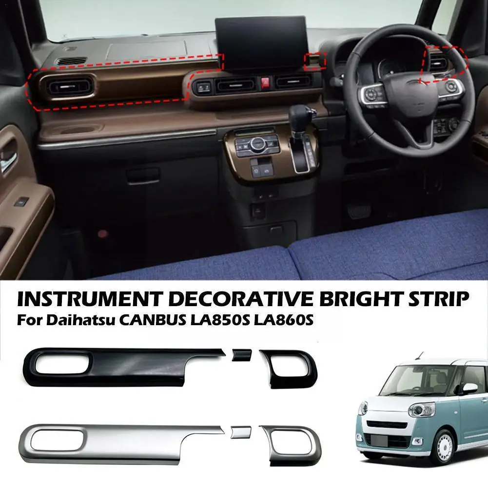 

Car Central Control Instrument Panel Decorate Bright Bar For Daihatsu CANBUS LA850S LA860S 20022 2023 Chrome I4S0