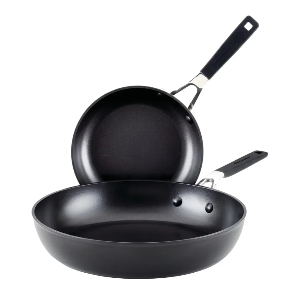 

Nonstick Frying Pan Set, 2-Piece, Onyx Black