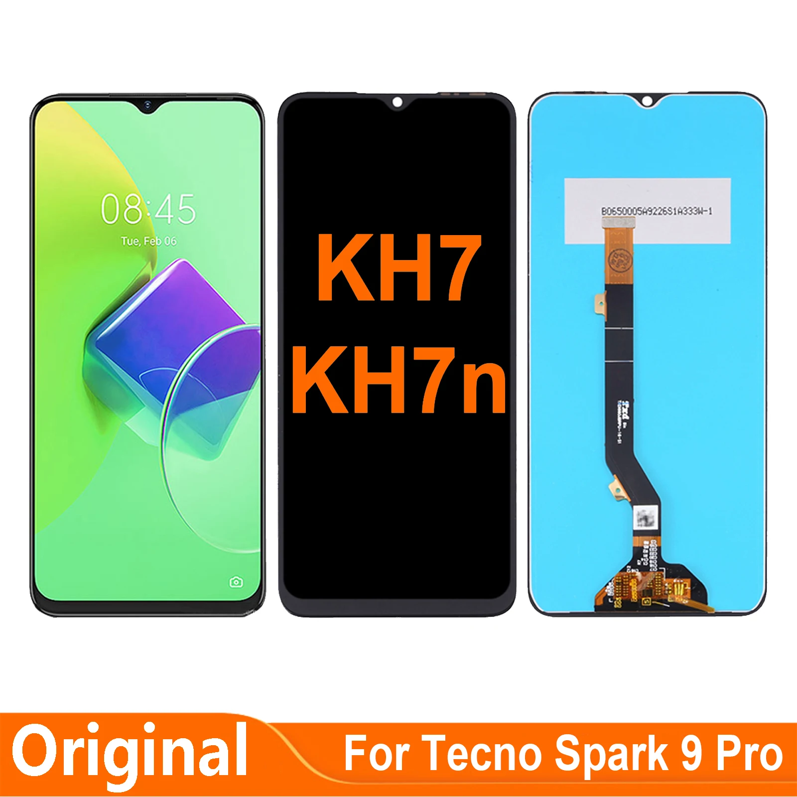

Original 6.6'' For Tecno Spark 9 Pro 9Pro KH7 KH7n LCD Display Touch Screen Digitizer Assembly For Tecno Spark9 Pro LCD