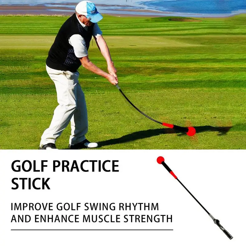 

Portable Elastic Swing Gravity Training Bar Silicone Warm-Up Bar Golf Practice Bars Swing Training Aids Golf Aids Calibration