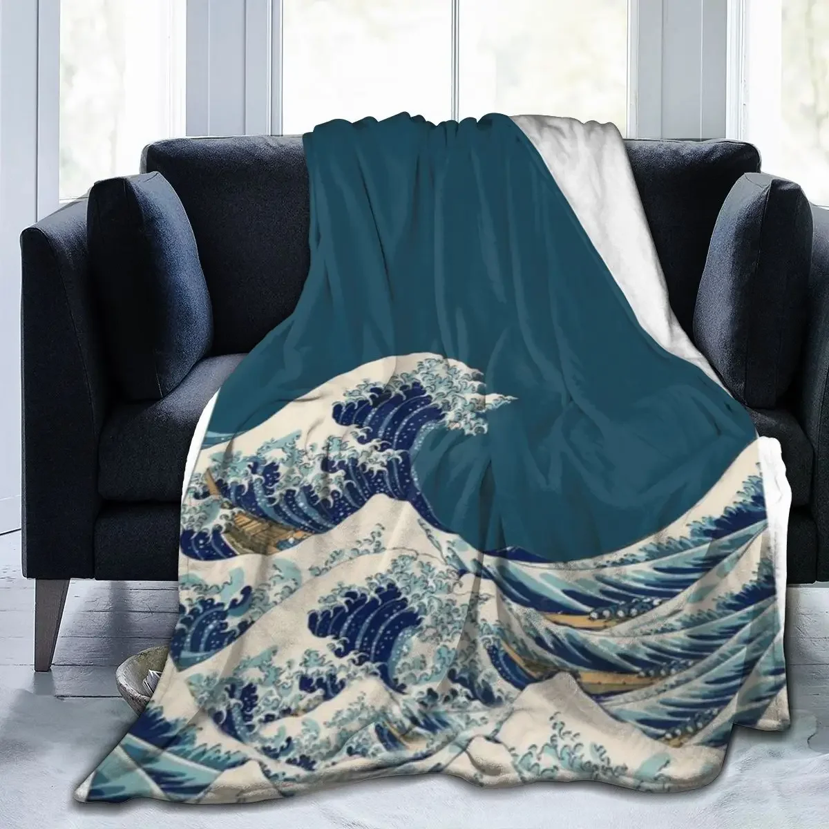 Великая волна: ультрамягкое одеяло из микрофлиса