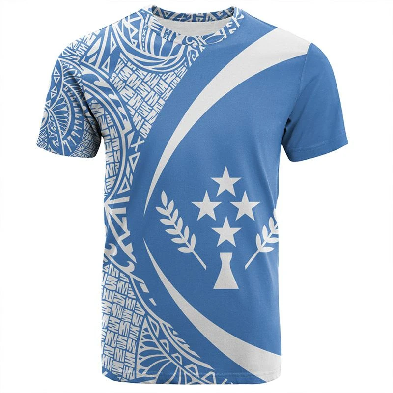 Hawaii Kosrae футболка с 3D принтом мужская одежда повседневные футболки круглым